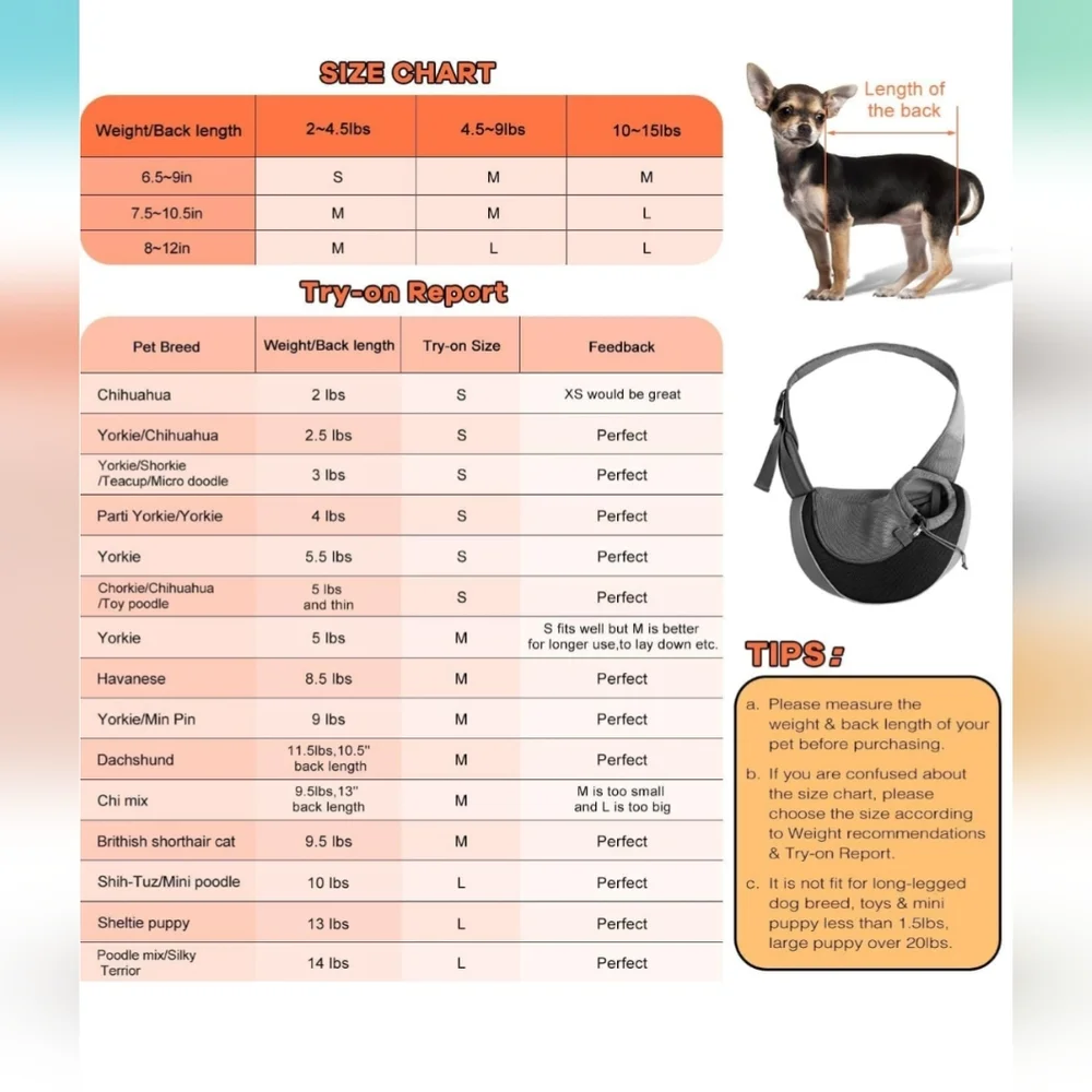Stylish Gray Pet Sling Carrier